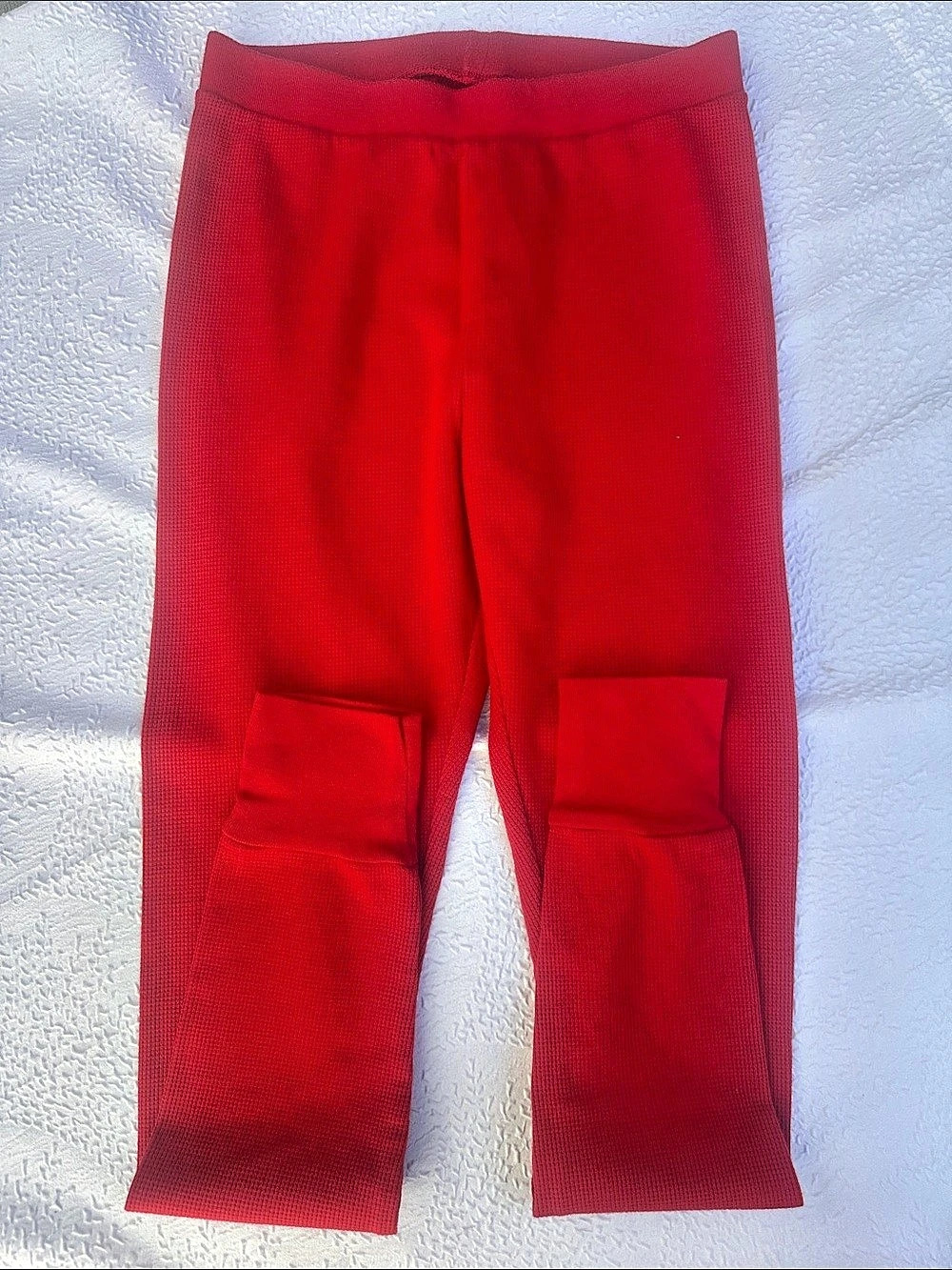 OLD NAVY Thermal-Knit Pajama Leggings Red Small